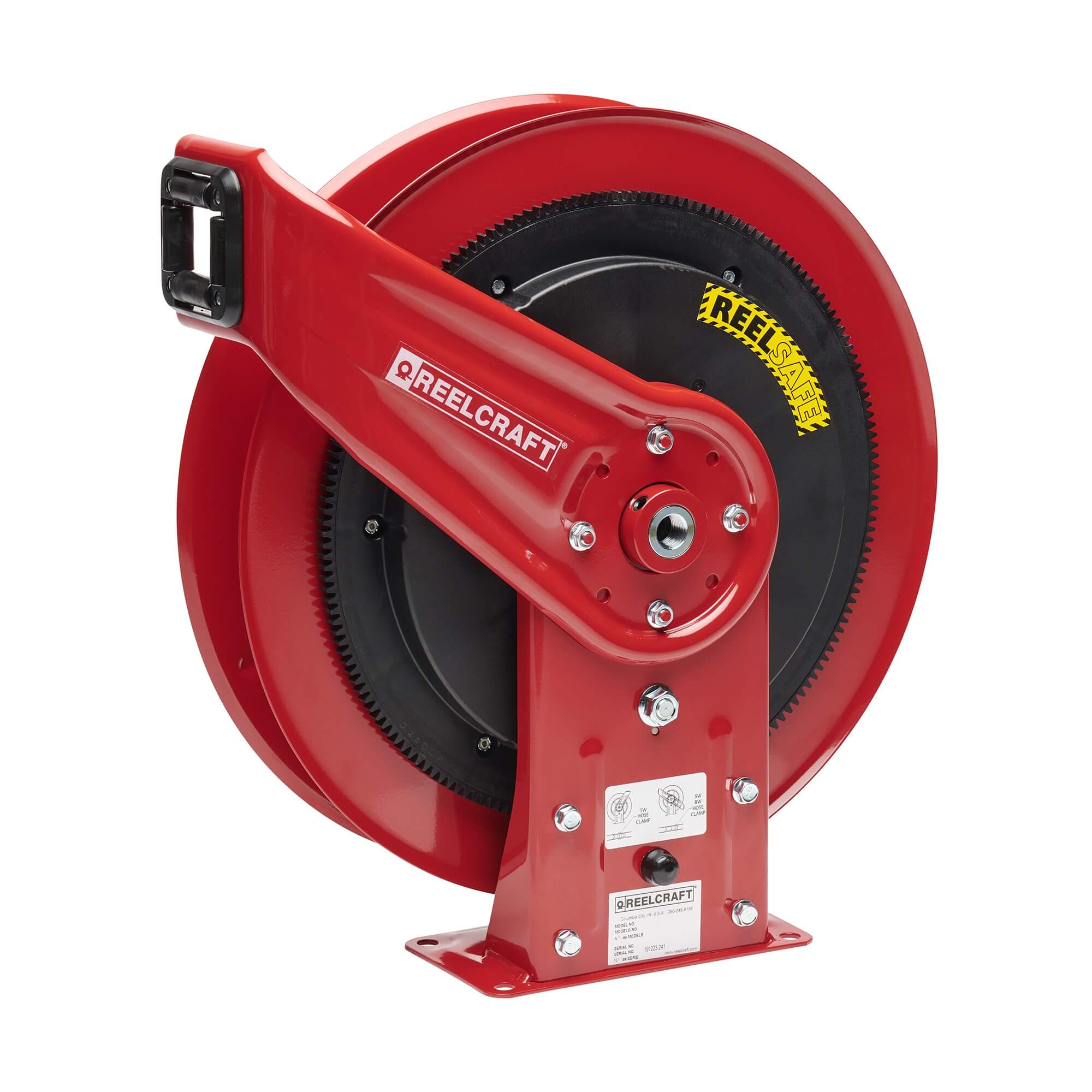 Hose Reel, Controlled Return, 1/4 Inch x 50 ft. Size