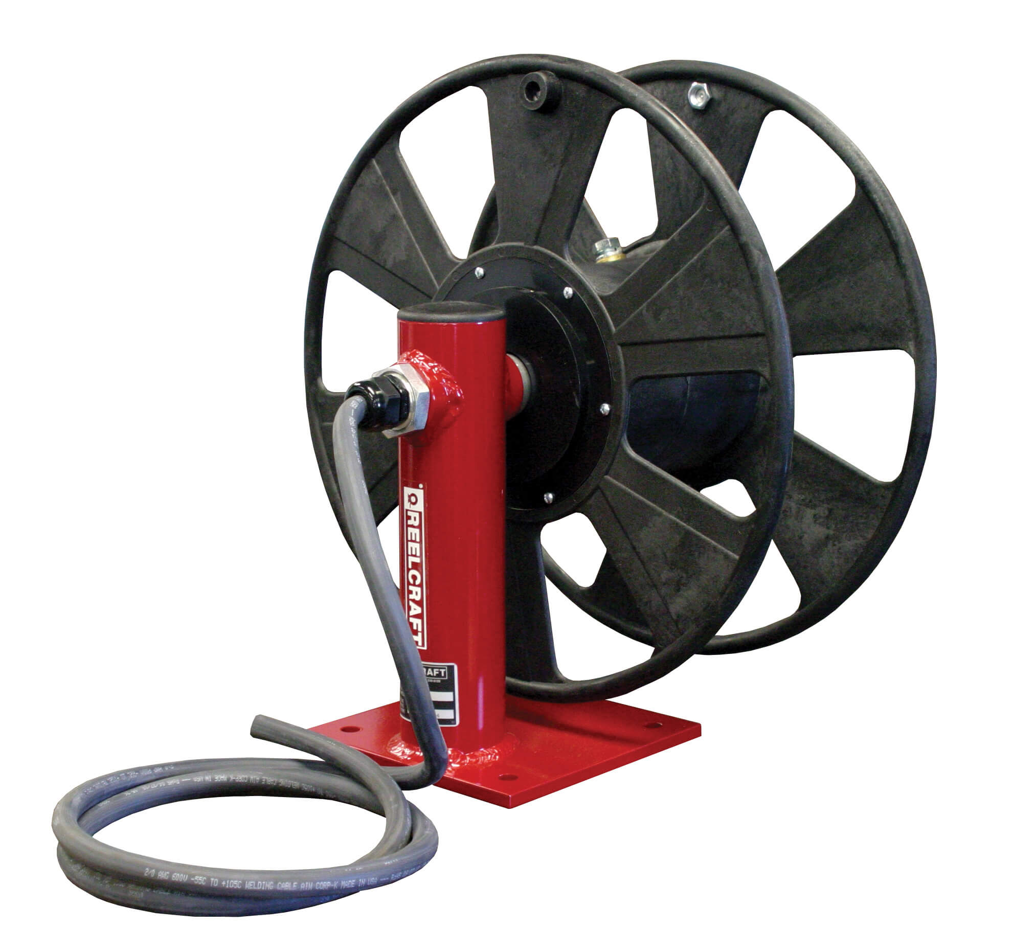 Reelcraft T-1460-0 Hand Crank Welding Reel, 300A, Cable Size 150
