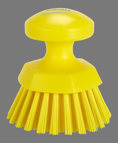 Round Scrub Brush Yellow 1-1/2 Trim L Pet