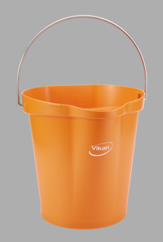 Pail 3 Gallon Orange Polypropylene