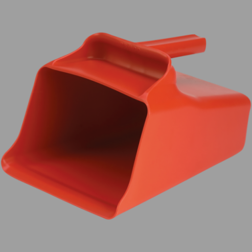 Mega Hand Scoop Polypropylene 128 Ounce Red