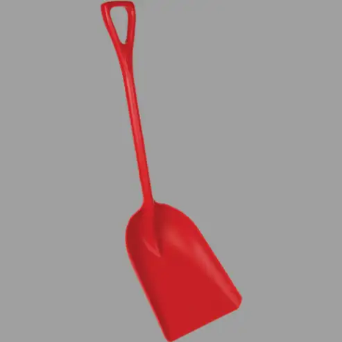 Hygienic Shovel Red 14 x 17 Inch 42 Inch Length