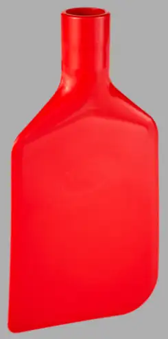 Paddle Scraper Flex 4-1/2 x 6 Polypropylene Red