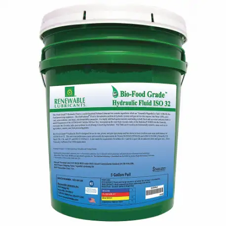 Bio Hydraulic Fluid, Food Grade 32, Pail 5 Gallon Capacity