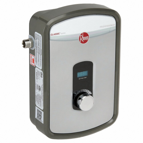 Electric Tankless Water Heater, Indoor, 11, 800 W, 4.8 Gpm