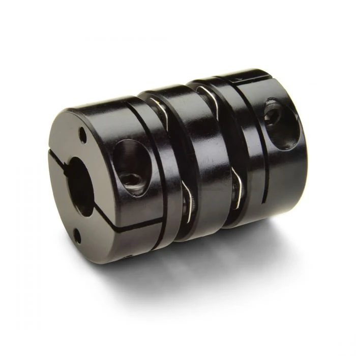 Clamp Double Disc Coupling, 0.75 Inch x 15mm Bore, 2.25 Inch O.D., 3.08 Inch Length