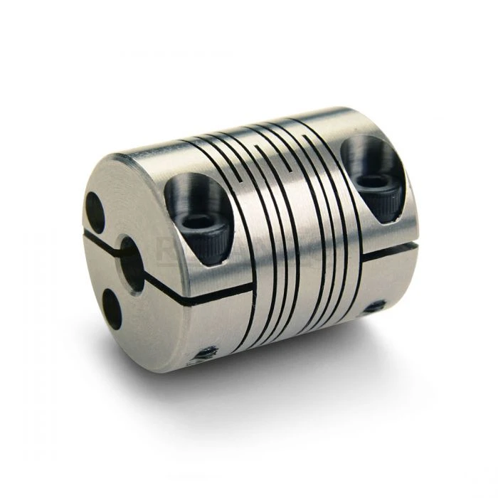 Four Beam Coupling, Clamp Style, 0.5 Inch x 11mm Bore, 1.125 Inch O.D., 1.5 Inch Length
