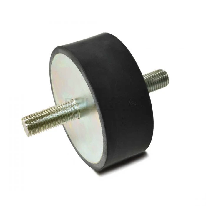 Vibration Isolation Mount, 75mm O.D., M12 Threaded Studs, 37mm Stud Lengths, 40mm Height
