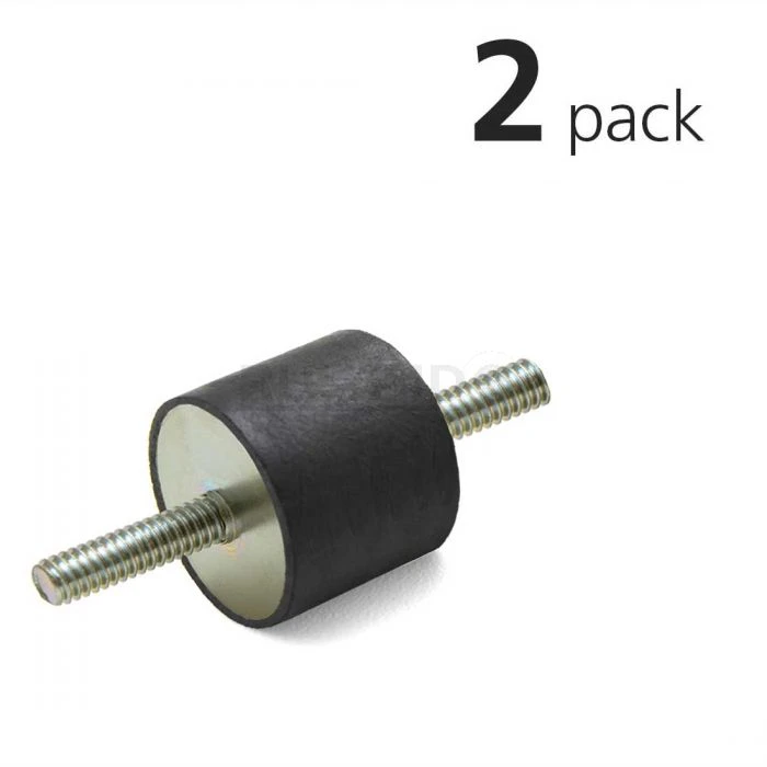 Vibration Isolation Mount, 40mm O.D., M8 Threaded Studs, 23mm Stud Length, Pack Of 2