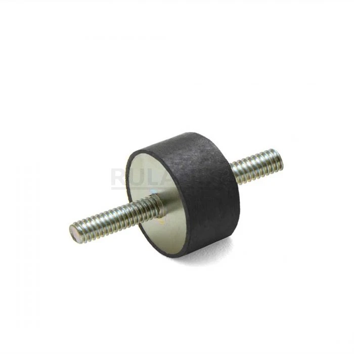 Vibration Isolation Mount, 2.01 Inch O.D., 3/8X16 Threaded Studs, 1.14 Inch Stud Length