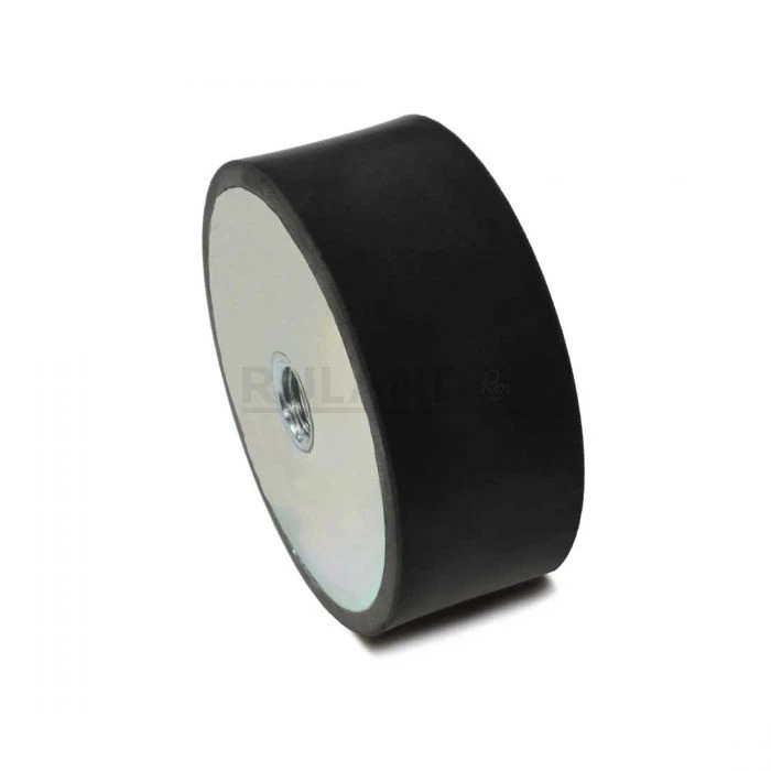 Vibration Isolation Mount, 100mm O.D., M16 Tapped Holes, 16mm Tapped Hole Depth