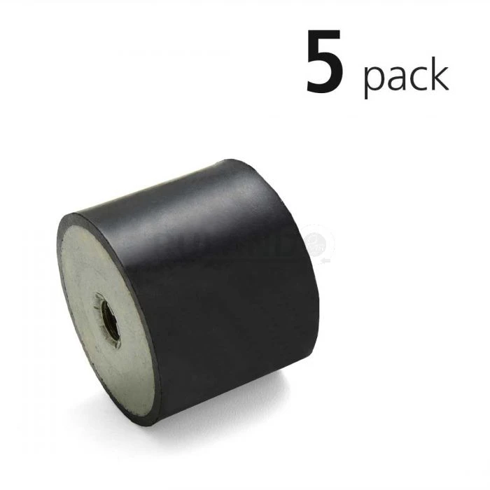 Vibration Isolation Mount, 0.98 Inch O.D., 0.31 Inch Tapped Hole Depth