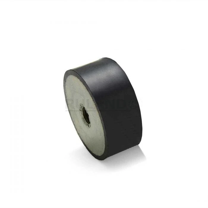 Vibration Isolation Mount, 60mm O.D., M10 Tapped Holes, 10mm Tapped Hole Depth