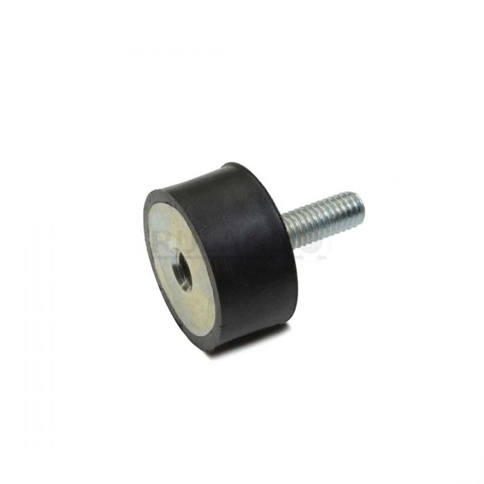 Vibration Isolation Mount, 50mm O.D., M10 Threaded Stud, M10 Tapped Hole, 28mm Stud Length