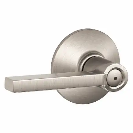 Door Lever Lockset, Grade 2, Latitude, Satin Nickel, Not Keyed