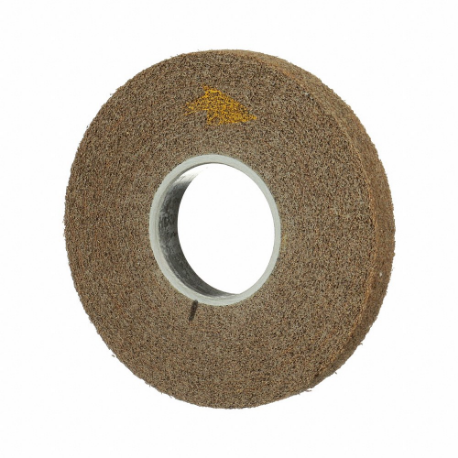 Convolute Wheel, 8 Inch Dia X 1 Inch W, 1 1/4 Inch Arbor, Aluminum Oxide, Fine, Medium