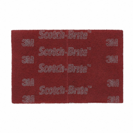 Sanding Hand Pad, 6 X 9 Inch Size, Aluminum Oxide, Very Fine, Maroon, 60 Pack