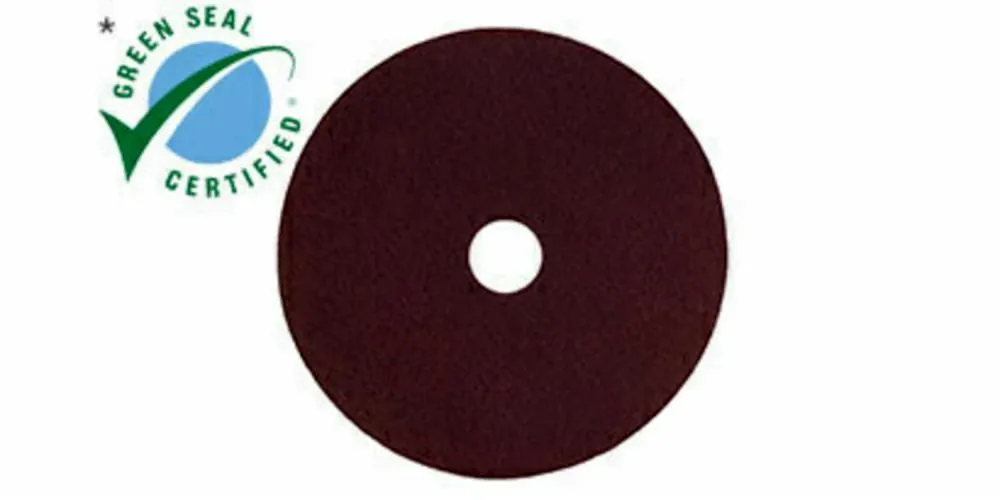 Stripping Pad, Brown, 18 Inch Floor Pad Size, 175 to 600 rpm, Non-Woven Nylon Fiber, 5 PK