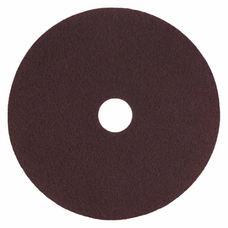 Stripping Pad, Brown, 20 Inch Floor Pad Size, 175 to 600 rpm, Non-Woven Nylon Fiber, 5 PK
