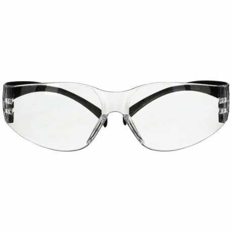 Safety Glasses, Anti-Fog /Anti-Scratch, No Foam Lining, Wraparound Frame, Frameless, Black