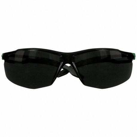 Safety Glasses, Anti-Fog /Anti-Scratch, No Foam Lining, Wraparound Frame, Frameless, Gray