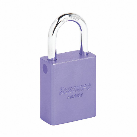 Alum Slockout Padlock, Ka, Purple, Keyed Alike, Purple, 1 Pack Size