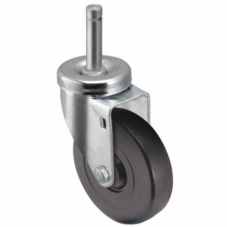 NSF-Listed Sanitary Friction-Ring Stem Caster, 5 Inch Wheel Dia, 300 lbs