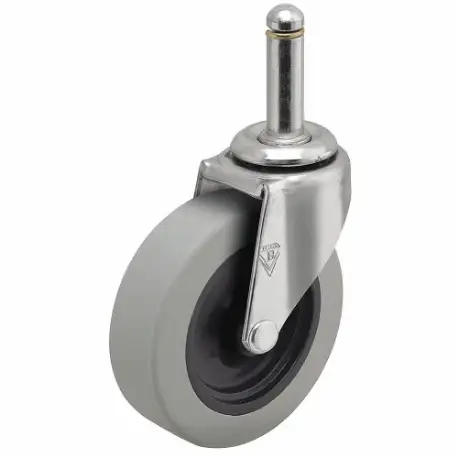 NSF-Listed Sanitary Friction-Ring Stem Caster, 2 Inch Wheel Dia, 90 lbs, Swivel