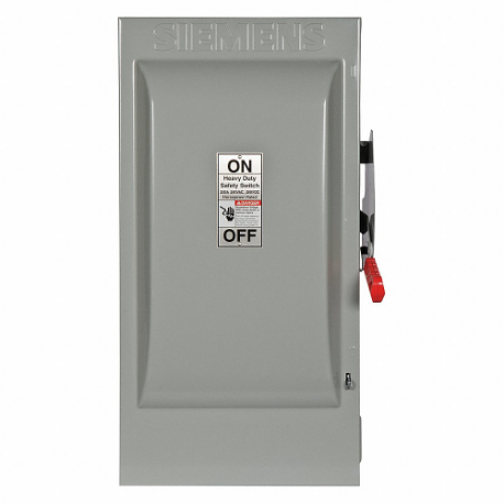 Safety Switch, Fusible, 200 A, Single Phase, 240 Vac, Galvanized Steel, Indoor