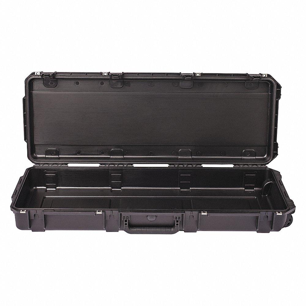 Protective Case, 13 1/2 Inch x 42 1/2 Inch x 12 1/8 Inch Size, Black, 2 Wheels