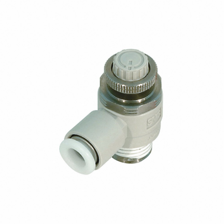 Speed Control Valve, Bspt X Tube, 3/8 Inch Port Size, 8 mm Tube Size, Out Flow