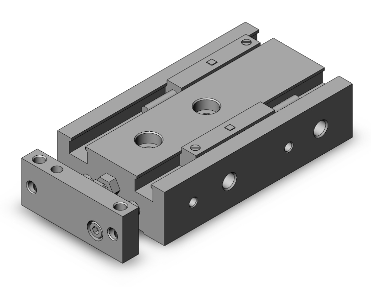 Guided Cylinder, 6 mm Size, Slide Bearing