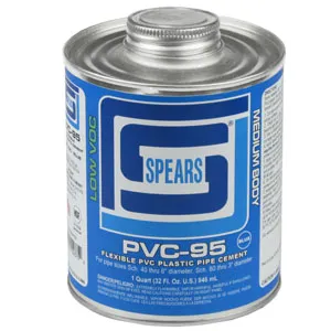 PVC Cement, Medium Body, Blue, Gallon, PVC