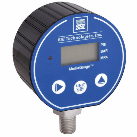 Digital Vacuum Gauge With Transmitter, 0 To 5000 PSI, 4 To 20Ma Dc, 3 Inch Dial Size