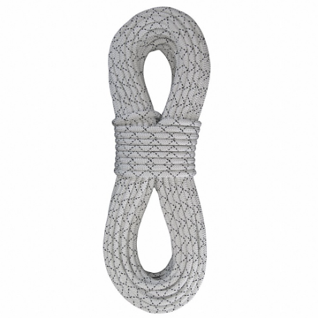 Static Rope, 11/32 Inch Rope Dia, White, 150 ft Rope Length, 449 lb Working Load Limit