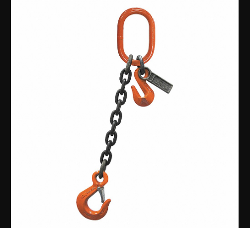 Chain Sling, 20 Ft Sling Length, 4300 Lb Sling Capacity At 90 Deg, 9/32 Inch Chain Size