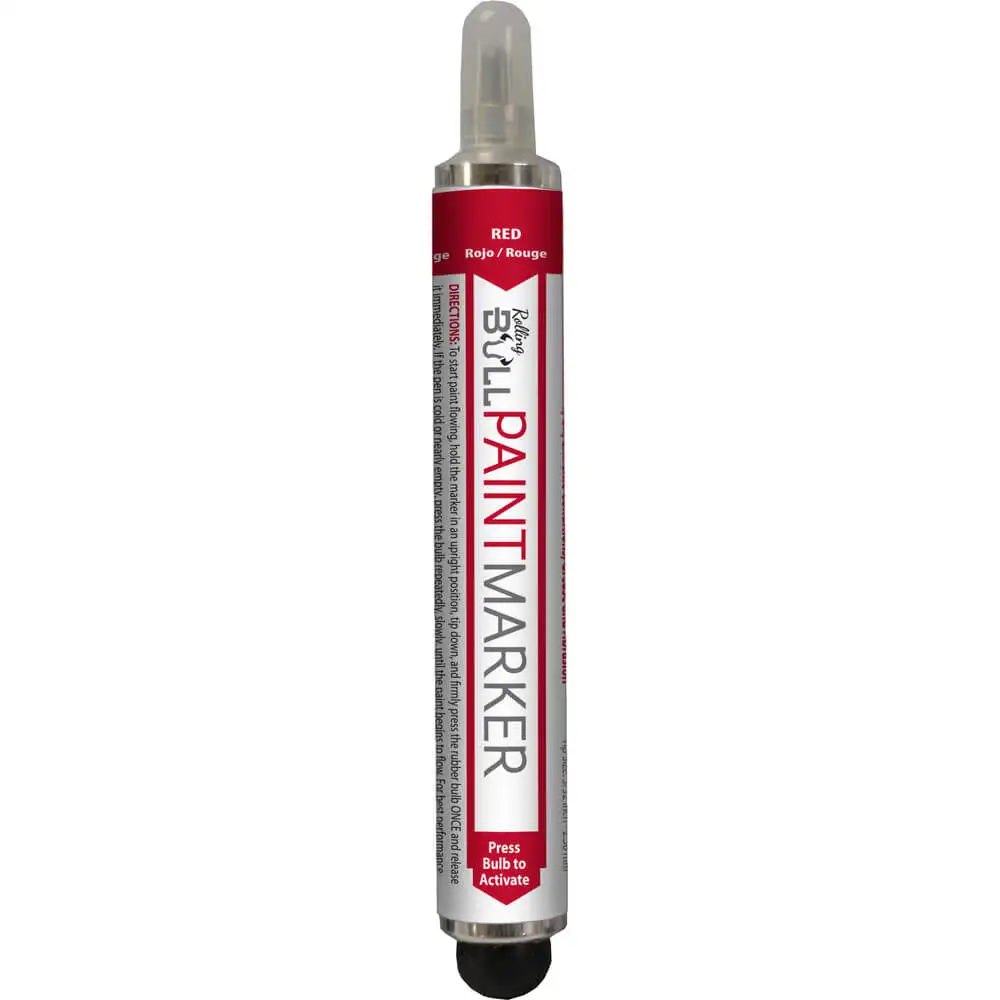 Rolling Bull Paint Marker, Red, 144PK