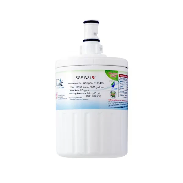 SWIFT GREEN FILTERS SGF-W31 Rx Pharmaceutical Replacement for Whirlpool EDR8D1 46-9002, 8171413/14 | CY8KDP