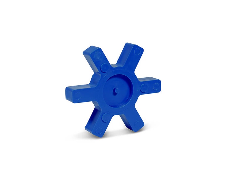 L-Jaw Solid Center Spider, Urethane, Blue, L225 Size, 4.97 inch Outer Dia.