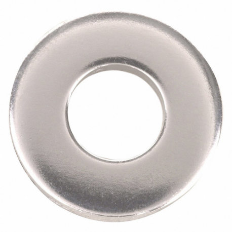 Flat Washer, Screw Size 1/2 Inch, Stainless Steel, 18-8, Plain, 0.531 Inch Inch Dia, 25 PK