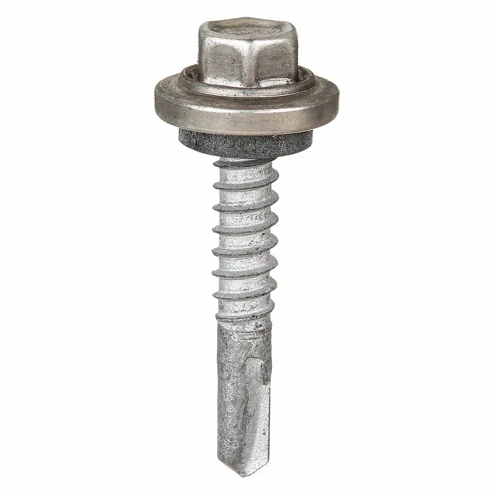 Drilling Screw, #12-14 Thread Size, 1-1/4 Inch Length, 250Pk