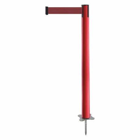 Spike Post, Plastic, Red, 43 Inch Height, 2 1/2 Inch Dia., Stake, Maroon