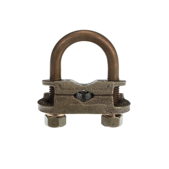U-Bolt Copper Clamp, Stainless Steel, Wire Range 2/0 - 250 Kcmil, 7/8 - 1 In Rod