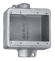 Junction Box, 1/2 Inch Size, Shallow, Gray
