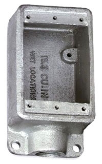 Junction Box, 1/2 Inch Size, Shallow
