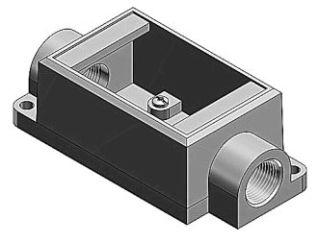 Junction Box, 3/4 Inch Size, Shallow