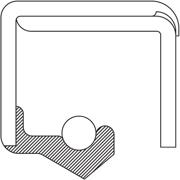 Oil Seal, 1.593 Inch Shaft Size, Nitrile