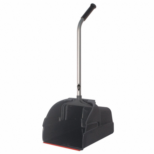 Long Handle Dust Pan Plastic 13-3/4 W Black