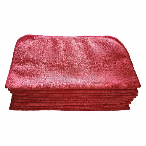 Microfiber Towel Red 12 x 12 inch PK12