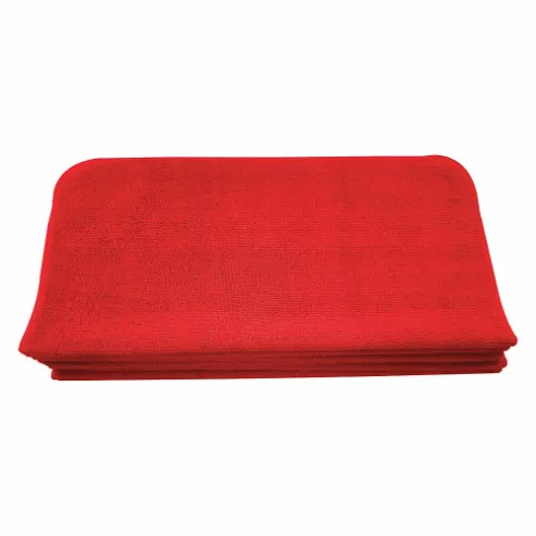 Microfiber Towel Red 16 x 16 inch PK12